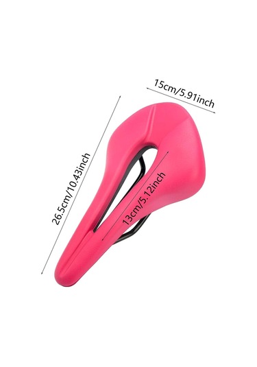 Suntek Bisiklet Eyeri Yumuşak Pu Deri Koltuk Yeni Başlayanlar Pembe