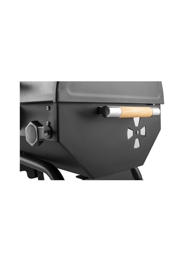 Grillia Grillord 75 Kömürlü Barbekü 2 Adet Döküm Izgaralı + Hediye Seti Önlük + Kılıf Siyah