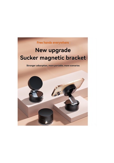 Hombey Çift Fonksiyonlu Manyetik Ve Vakum Emici Telefon Tutucu - Araç/masaüstü Kullanıma Uygun, Katlanabilir Ve Genişletilebilir - Sakura Pembe