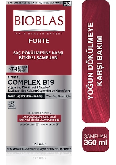 Bioblas Forte Şampuan 360 ml - Yoğun Dökülme Şampuanı