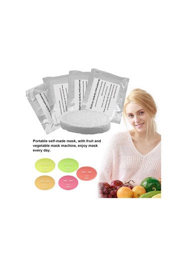 Qingmipy Dıy Yüz Maskesi Makinesi İçin 32'li Kolajen Katkılı Sebze-meyve Maskesi Tabletleri, Tüm Cilt Tipleri İçin