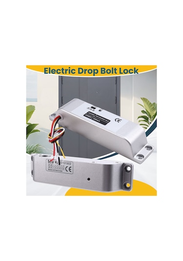 Leasetake Elektrikli Damla Cıvata Kilidi 4 Kablolu Dc12v Elektronik Gömme Kilitler Ahşap Kapı Kilidi Demir Kapı Kilidi