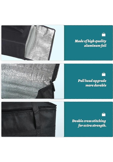 Soğutucu Çanta, Büyük Katlanabilir Soğutucu Çanta, Açık Hava Seyahatleri İçin 30l Yalıtımlı Çanta, Piknik Çantası, Yiyecek Dağıtım Çantası Çok Renkli