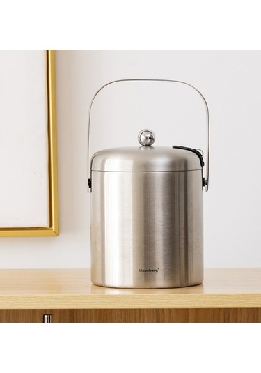 Maoyaya Lichen Taşıma Sapı Çift İzoleli Paslanmaz Çelik Buz Kovası 5lt