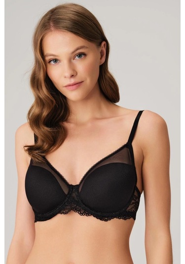 Balenli Desteksiz Dolgusuz Toparlayıcı Dantelli Küçültücü Sütyen Ten