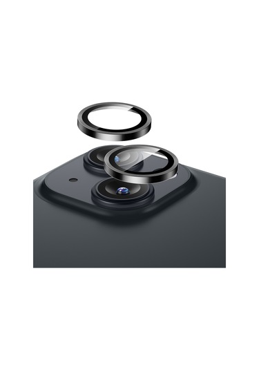 Apple Uyumlu iPhone  15 / 15 + Kamera Ve Lens Koruyucu Şeffaf