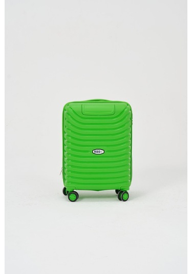 Keo-plus Yeşil Kabin Boy Silikon Kırılmaz Pp Valiz Yeşil