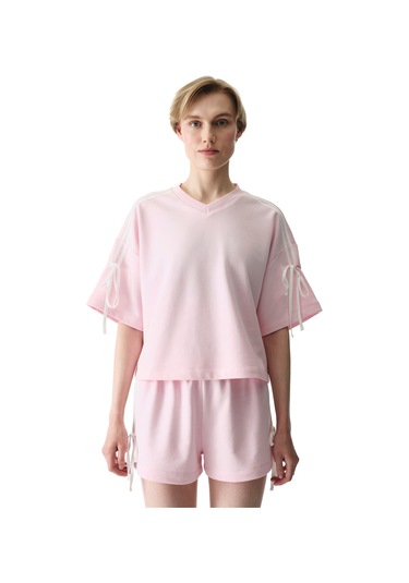 Penti Açık Pembe Bow Detailed Tişört