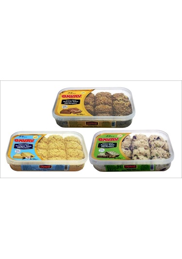 Okyay Kakao + Vanilya + Fıstık Tahin Helvası 3 x 450 G