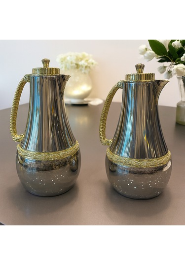 Fodis Mutfak Lüx İkili Termos 0.7-1l Açık Gri