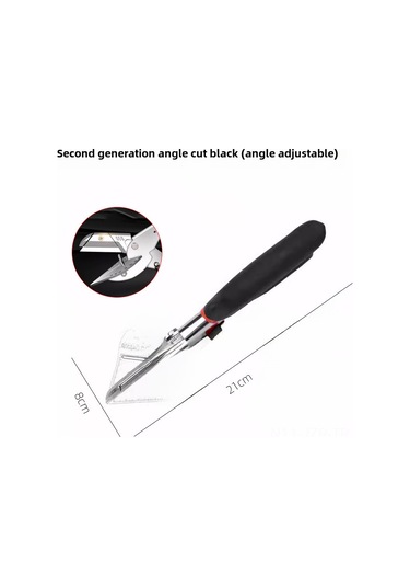 Geeroyoo Fonksiyonel Açı Kesici: 45 -90 Çok Amaçlı Ahşap, Kenar Bandı, U-şekilli Kanal Kesici Makinesi Kırmızı-siyah