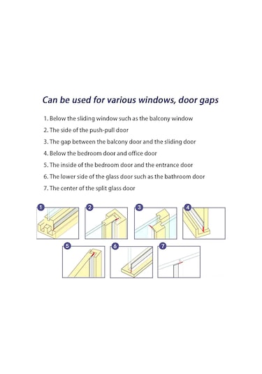 Xindoker 3 Adet Silikon Sürekli Kenar Bandı - Otomatik Yapışkan Pencere Kapı Isı Yalıtımı, Ses Giderici, Toz Ve Haşere Engeli 5m X 4.5mm Beyaz