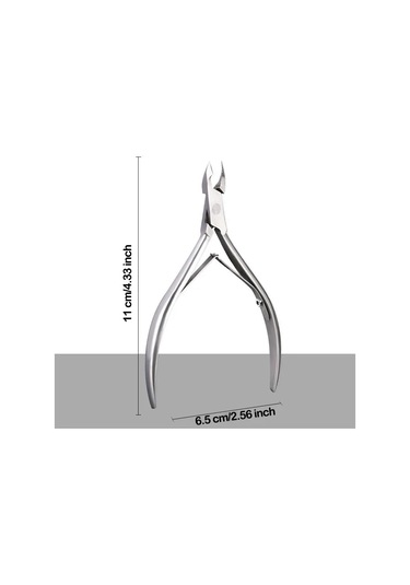 Profesyonel Tırnak Makası Paslanmaz Çelik Tırnak Eti Makası Sanat Manikür Pedikür Bakımı Trim Pense Kesici Güzellik Makas Aracı Açık Gri