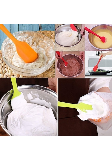 Silikon Spatula Seti - 260 C'ye Kadar Isıya Dayanıklı, 5 Parçalı Pişirme Ve Fırınlama İçin Mükemmel B Diğer