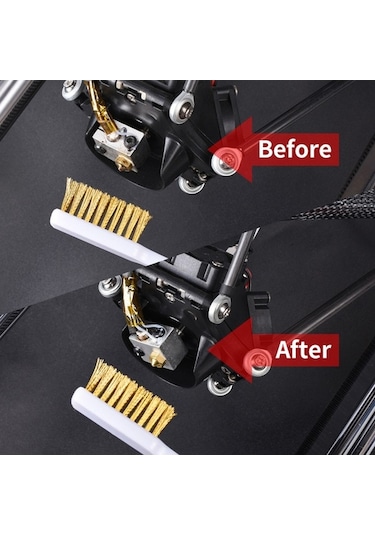 Flybuy 3d Yazıcı Temizleme Fırçası Seti - 7 İnç Paslanmaz Çelik, 8 Parça, 8x Tel Ve Pirinç Fırça