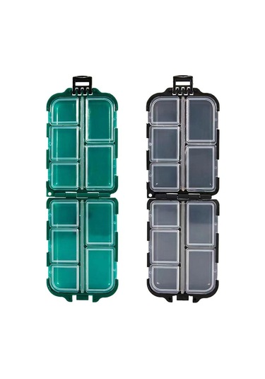 Yeşil Hap Kutusu İlaç Organizatör Dağıtıcı Kutusu Kasa Seyahat Tablet Konteyner Tutucu