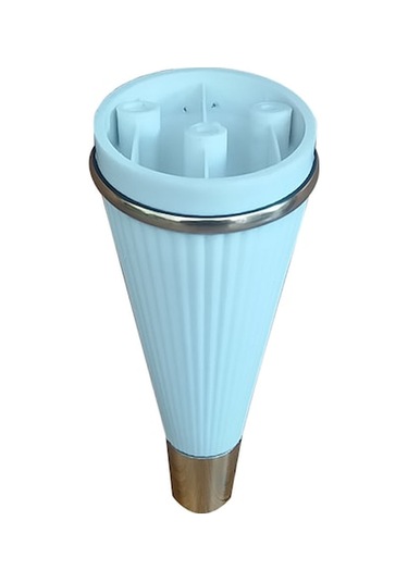 4 Adet Sementa Dekoratif Mobilya Dolap Ayak 15 cm Siyah