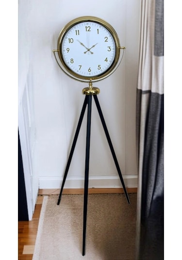 Zentime Heritage Gold Zarif Tripod Ayaklı Saat Çok Renkli