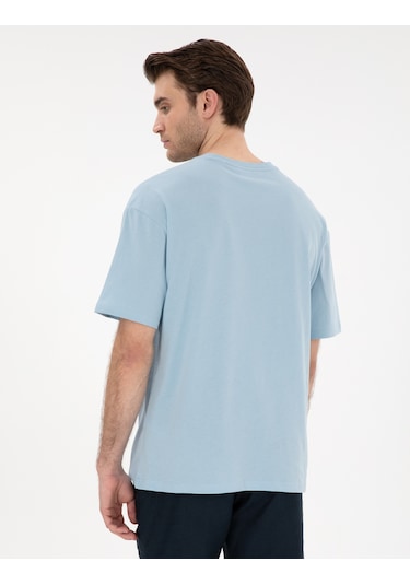 Pierre Cardin Erkek Açık Mavi Tişört Basic 50306991-vr003 Açik Mavi