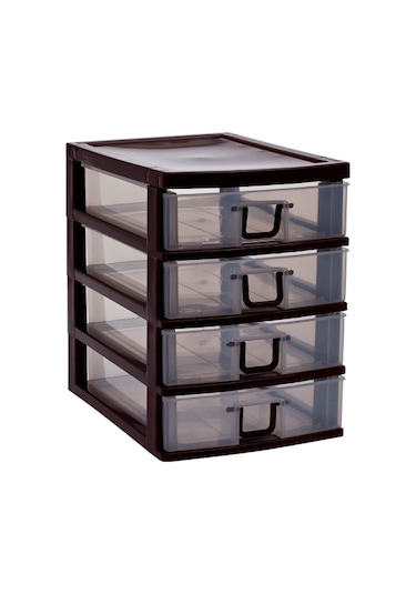 Mini 4 Çekmeceli Komidin Organizer Çok Renkli