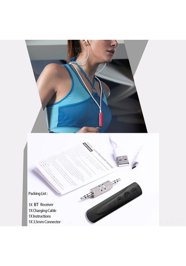 Yunboo Kablosuz Bluetooth Alıcı - Taşınabilir 4.1 Ses Adaptörü, Araç Ve Hoparlörler İçin Kablosuz Müzik Keyfi