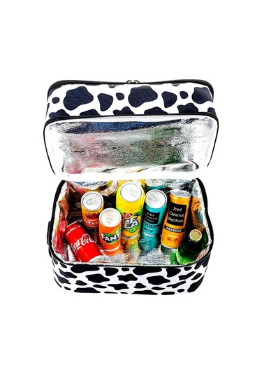 Ns Reliable Kamp Piknik Termal Soğutucu Yalıtımlı Buzluk Termos Çanta - 960 Dalmaçya Desenli Çok Renkli