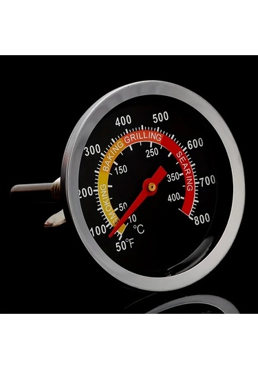 Fochsia Paslanmaz Çelik Anında Okuma Termometre 50-800f 10-400c 1 Adet