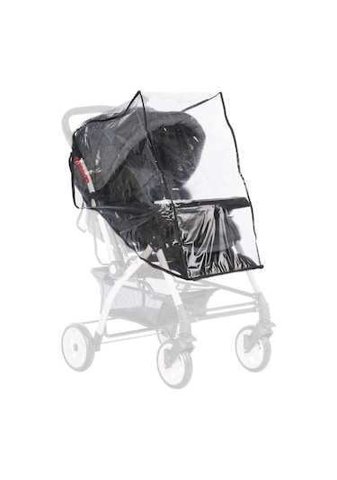 Tommy Baby Lüx Bebek Arabası Yağmurluk Fitelatsız - Şeffaf
