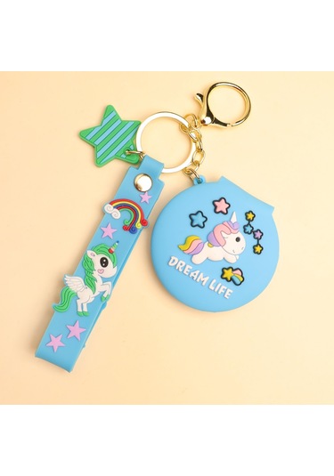 Unicorn Tek Taraflı Ayna Anahtralık-1684 Çok Renkli