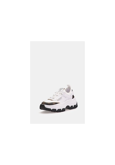 Guess Kadın Braydin Logolu Beyaz Sneaker Beyaz
