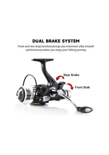 Ranyeek Coonor Lj İki Fren Sistemi Balık Makinesi - Yumuşak Performanslı Metal Gövde Lj3000-lj6000 Seçenekli