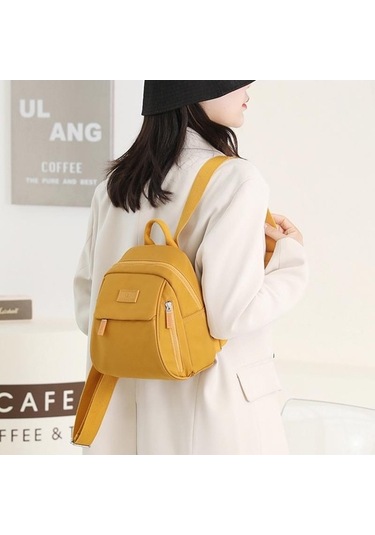 Dancemonkey Yeni Yellow Trend Su Geçirmez Sırt Çantası, Sevimli Mini Mochilas Kız Kadın Genç Alışveriş Çantası Sarı