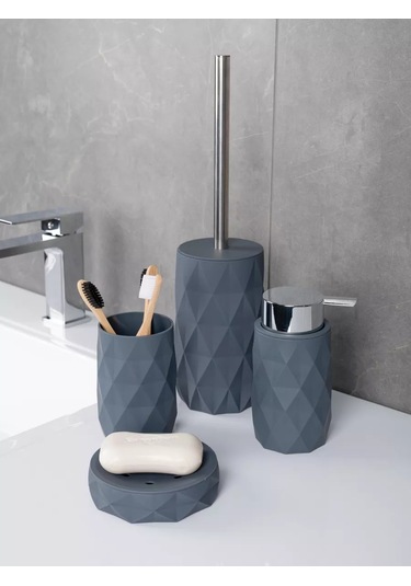 Fora Banyo İçin Masaüstü Diş Fırçası Ve Macunluk 216722623 Mavi