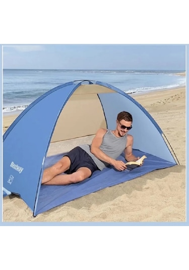 Bestway Pavillo Çadır 2 Kişilik Plaj Çadırı Güneşliği 200x120 Mavi