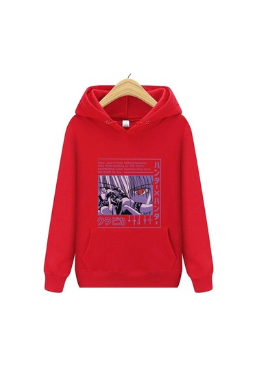 Novahub Erkek Kadın Hunter X Hunter Kapşonlu Uzun Kollu Kurapika Yeşil, Anime Manga, Uzun Kollu, Kapüşonlu, Rahat, Polyester 90% Pamuk 10% Yeşil