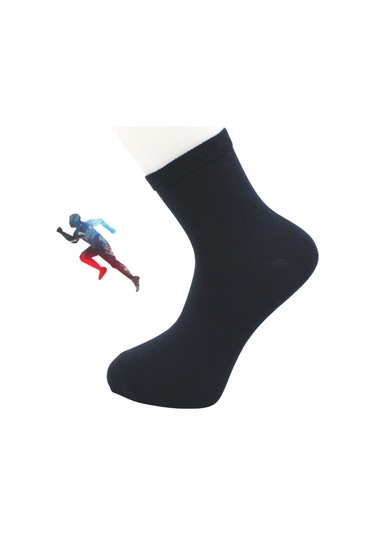 Erkek Yarım Konç Çok Renkli Pamuklu Düz Çorap 4'lü Paket Çok Renkli