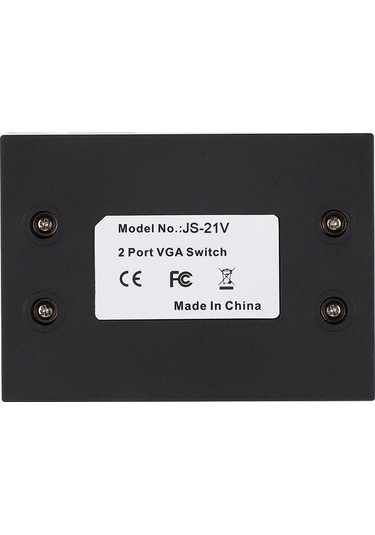 Mufunye 2 Giriş 1 Çıkış Vga Anahtarı - Bilgisayarlar Arası Monitör Paylaşımı - Manuel Tuş İle Geçiş - 1920x1440 Çözünürlük - Plug & Play