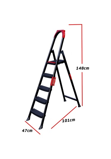 Anka Plus 4+1 Basamaklı Metal Merdiven, Anka4