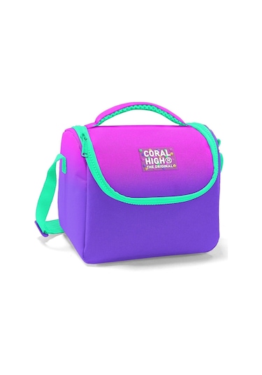 Coral High Pembe Mor Renk Geçişli Isı Yalıtımlı Beslenme Çantası - Kız Çocuk
