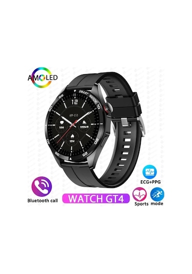 Schitec Watch GT4 Akıllı Saat + 2 Adet Kordon (İthalatçı Garantili)
