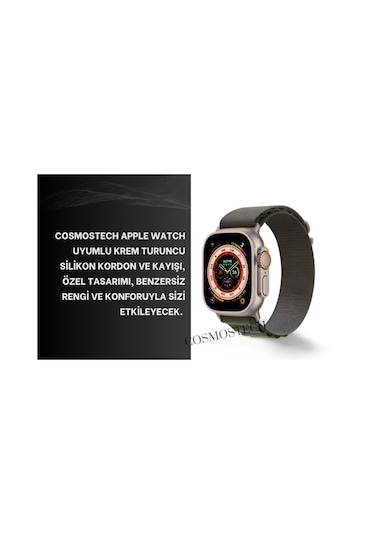 Watch Band Alpine Loop Saat Kayışı Turuncu Beyaz