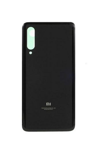 Xiaomi Mi 9 Arka Pil Batarya Kapağı Cam M1902F1G Siyah