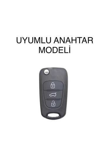 Lüx Hyundai Uyumlu Accent Era I20 I30 I35 İx35 Elantra Nano Anahtar Kılıfı Beyaz Gold Renk