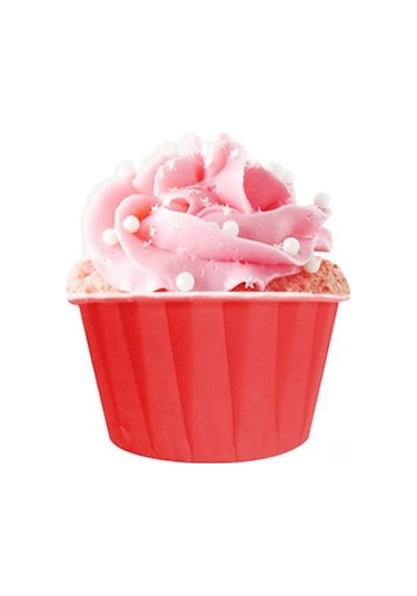 Dolphin  Muffin Kek Kapsülü Kırmızı 50'li - V