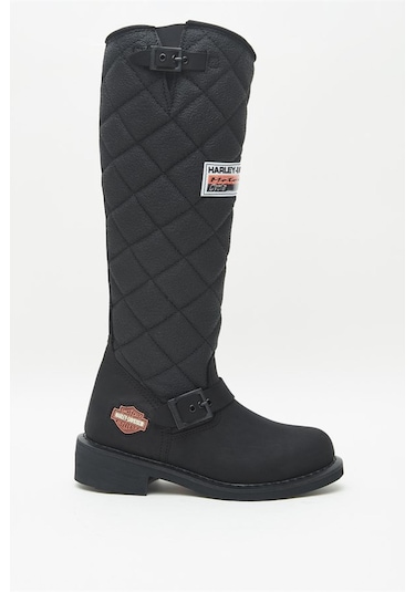 Harley Davidson Bayan Çizme 025G100074 Black Nubuk