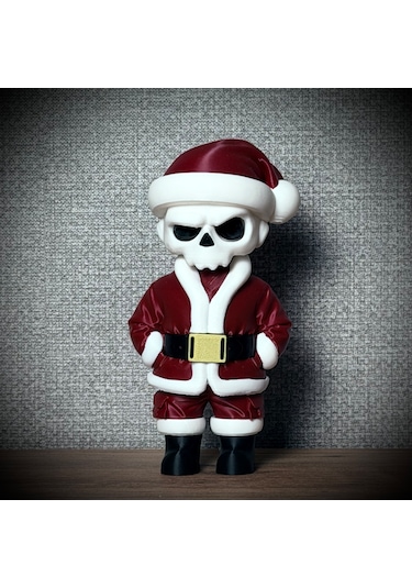 Kuru Kafa Noel Baba Özel Seri Kırmızı Özel Seri Koleksiyon Ürünü Oyuncak Figür