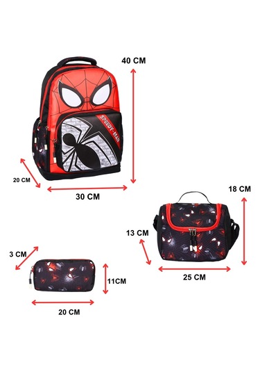 Örümcek Adam Baskılı, 3 Lü İlkokul Erkek Çocuk Beslenmeli Ve Kale