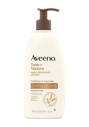 Aveeno Tone + Texture Eksfoliye Edici ve Nemlendirici Günlük Vücut Losyonu 532 ML
