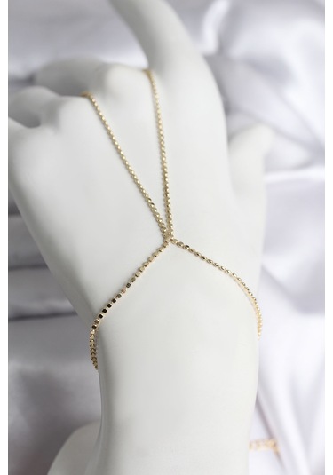 316l Çelik Gold Renk Ezme Zincir Model Kadın Şahmeran