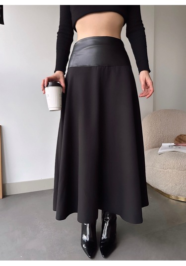Beli Deri Uzun Etek 001